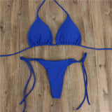 Brazilian Swimsuit Women Sexy Bikini Set Push-up Padded Bra Thong Two Pieces Swimwear Beachwear Bathing Suit Femme