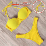 RUUHEE Bikini Swimwear Women Swimsuit 2023 Leopard Brazilian Bikini Set Push Up Bathing Suit Female Summer Beach Wear Biquini