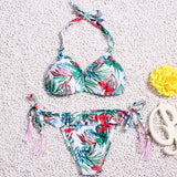 Brazilian Bikini set String Reversible Bathing Suit Halter High Neck Bikinis Women Swimwear Swimsuit Biquinis maillot de bain