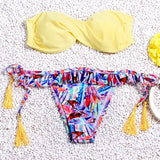 Brazilian Bikini set String Reversible Bathing Suit Halter High Neck Bikinis Women Swimwear Swimsuit Biquinis maillot de bain