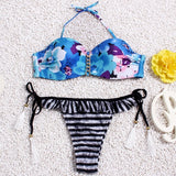 Brazilian Bikini set String Reversible Bathing Suit Halter High Neck Bikinis Women Swimwear Swimsuit Biquinis maillot de bain