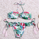 Brazilian Bikini set String Reversible Bathing Suit Halter High Neck Bikinis Women Swimwear Swimsuit Biquinis maillot de bain