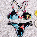 Brazilian Bikini set String Reversible Bathing Suit Halter High Neck Bikinis Women Swimwear Swimsuit Biquinis maillot de bain