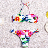 Brazilian Bikini set String Reversible Bathing Suit Halter High Neck Bikinis Women Swimwear Swimsuit Biquinis maillot de bain