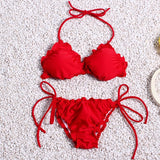 Brazilian Bikini set String Reversible Bathing Suit Halter High Neck Bikinis Women Swimwear Swimsuit Biquinis maillot de bain