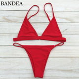 Sexy Women Swimsuit Micro Bikini Set Bathing Suits With Halter Strap Swimwear Brazilian bottom Monokini