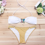 Brazilian Bikini set String Reversible Bathing Suit Halter High Neck Bikinis Women Swimwear Swimsuit Biquinis maillot de bain