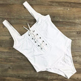 2016 NEW White Black Red  bandage one piece swimsuit strappy one piece swimwear sexy bathing suit vintage white monokini