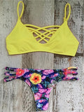 Bikinis Sexy Women Swimsuit Bandeau Biquinis Padded maillot de bain Femme Monokini Push Up Bikini Set Summer Beachwear