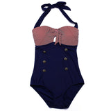 Trangel new one piece swimsuit women sexy swimwear 2017 vintage striped style bikini one piece monokini