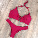 Swimwear Bikini Push Up Bikini Brazilian Sexy Bandage Beach Swimwear Ladies Swimsuit Bathing Suit Maillot De Bain Femme H020