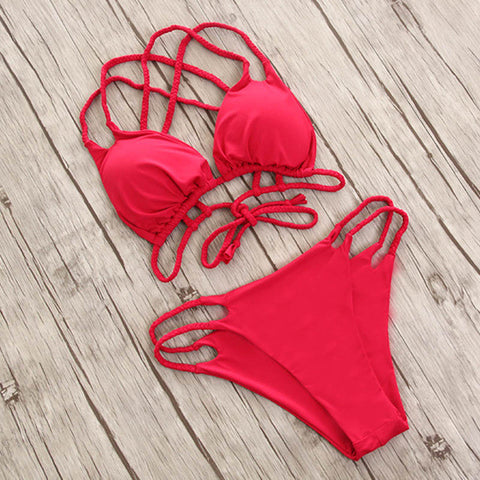 NAKIAEOI 2017 Sexy High Neck Bikini Swimwear Women Swimsuit Brazilian Lolita Bikinis NAKIAEOI 2017 Sexy High Neck Bikini Swimwear Women Swimsuit Brazilian Lolita Bikinis