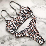 6 Colors Sexy Leopard Bikini Women Swimwear Female Swimsuit Two-pieces Bikini set Brazilian Bather Bathing Suit Swim V871