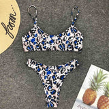 6 Colors Sexy Leopard Bikini Women Swimwear Female Swimsuit Two-pieces Bikini set Brazilian Bather Bathing Suit Swim V871