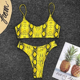 6 Colors Sexy Leopard Bikini Women Swimwear Female Swimsuit Two-pieces Bikini set Brazilian Bather Bathing Suit Swim V871